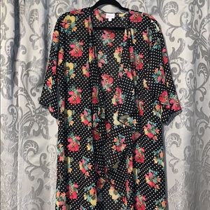 M LuLaRoe Shirley Floral Kimono
